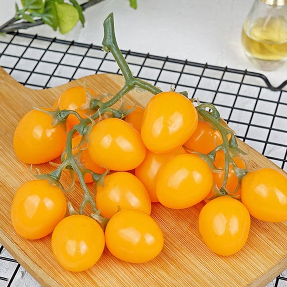 ELAYARD Set of 2 Realistic Foam Cherry Tomato Models for Photography Props and Food Display