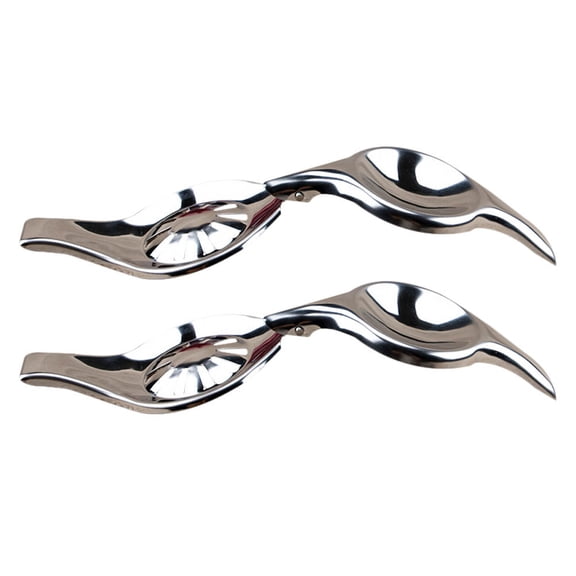 ELAYARD 2-Pack Round Manual Citrus Squeezer Made of 304 Stainless Steel for Home Kitchen Use