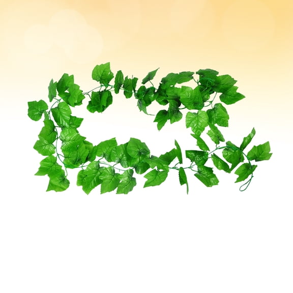 ELAYARD 2Pcs Artificial Grape Leaves Vine Green Simulation Plant Vine for Wedding Arch Table Centerpiece
