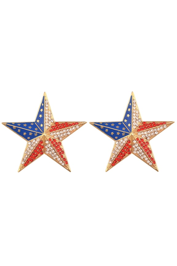2-Piece Star Badge Lapel Pin Set, Assorted Colors, Stylish Fashion Accessories for Festivals, Jackets, Bags, and Hats