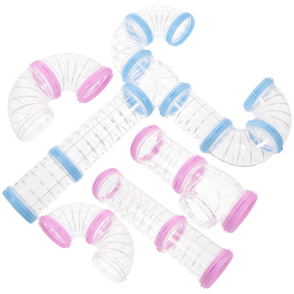 ELAYARD 2Sets Assorted Color Hamster Cage External Tubes for Small Pet Playground