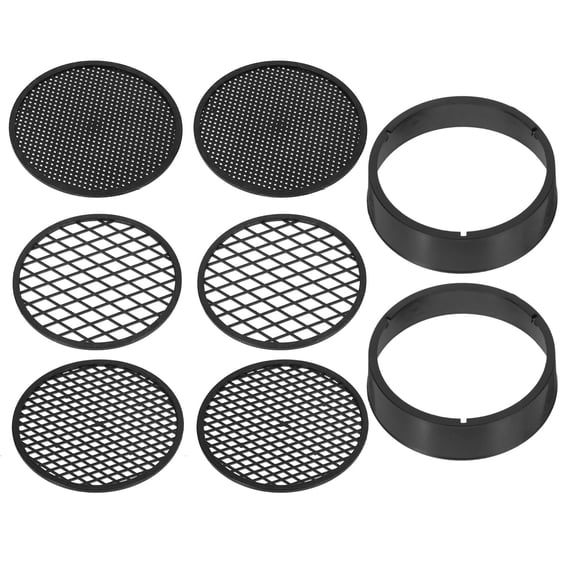 ELAYARD 2Sets Durable Plastic Garden Sieve Set with Multiple Screen Sizes for Soil and Sand