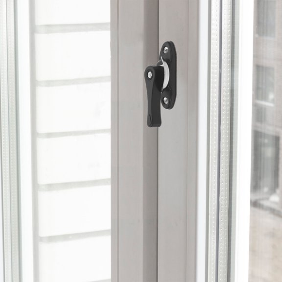 ELAYARD 2Sets Sliding Window Lock Dark Grey Vinyl Replacement Lock for Vertical Horizontal Windows