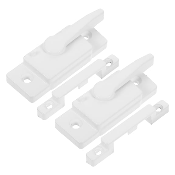 ELAYARD 2-Pack White Sliding Window Sash Locks, Zinc Alloy Enhanced Safety Security Latches for Home