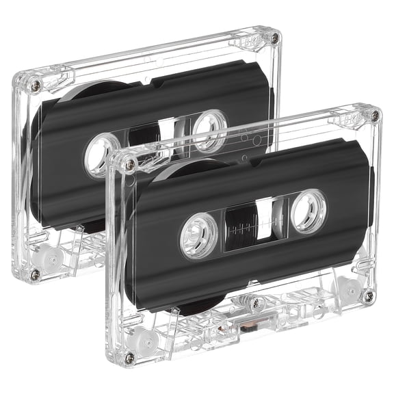 ELAYARD 2pcs Audio Cassette Tape 30 Min Capacity Standard Size Cassette Replacement