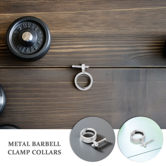 ELAYARD 2pcs Barbell Spring Collar Clips, Alloy Quick Release for Gym