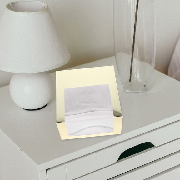 ELAYARD 2Pcs Golden Hat Storage Box with Window Clear Display Paperboard Organizer