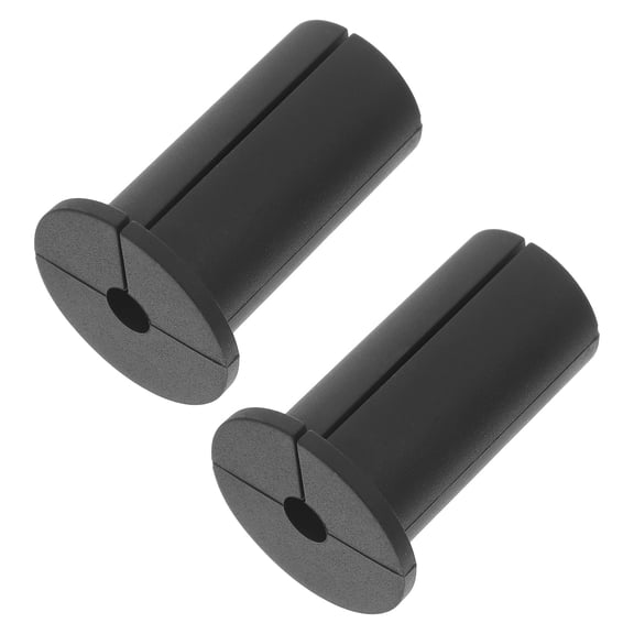 ELAYARD 2-Pack Black Silicone Cable Sleeves for Wire Rope and Wall Pass-Through Wire Management Solution