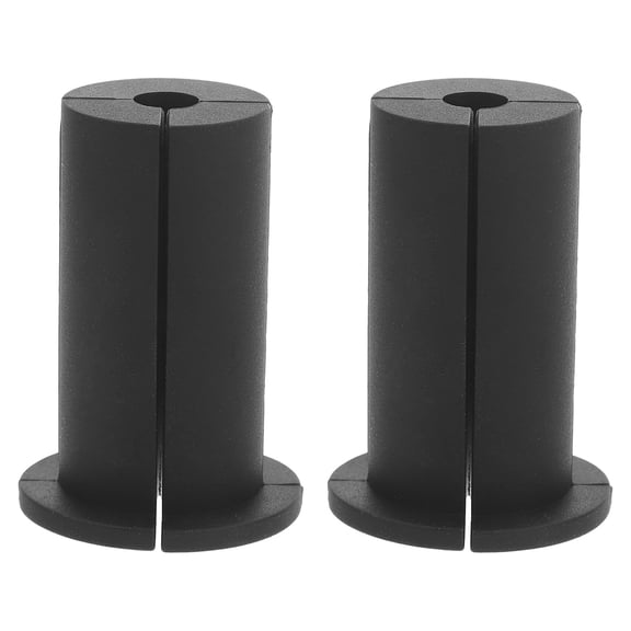ELAYARD 2Pcs Silicone Protector Wall Grommets Cable Sleeve with Wall Anchors Black