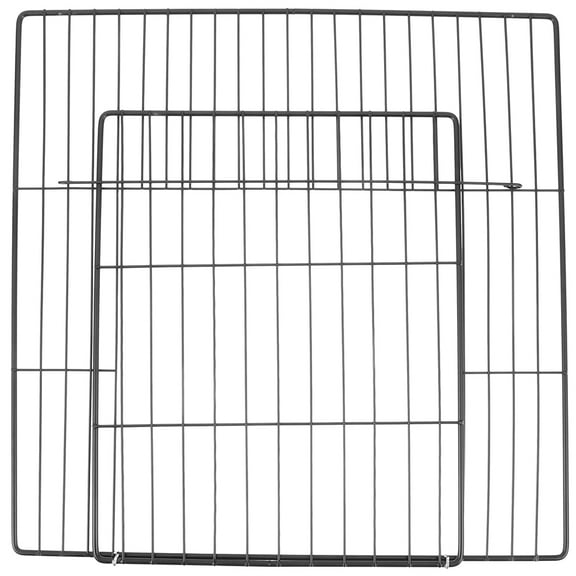 ELAYARD 2pcs Dog Gate Panels Black Mesh for Pet Control in Cage Design