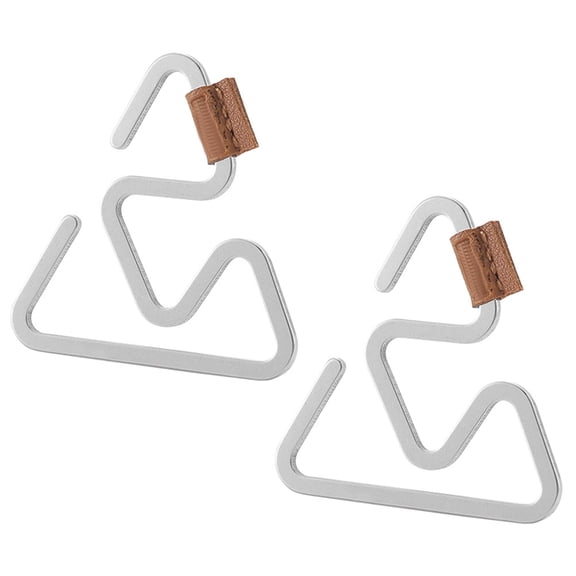 ELAYARD 2-Pack Heavy-Duty Stainless Steel S-Shaped Carabiner Hooks for Climbing and Outdoor Use