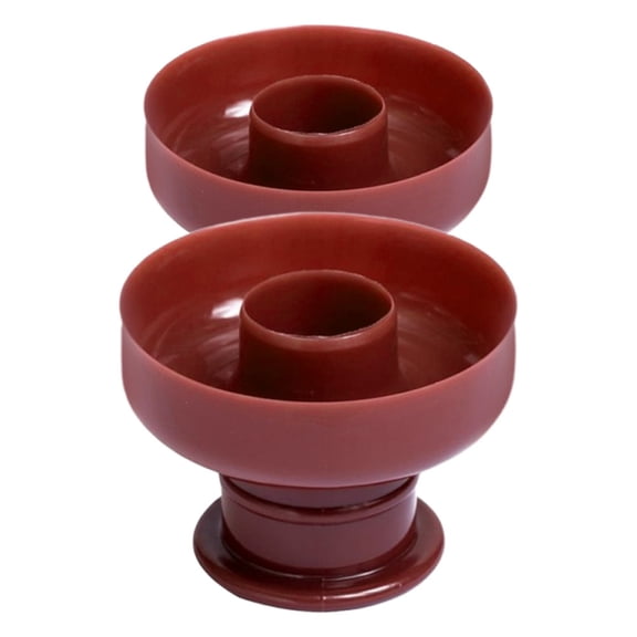 ELAYARD 2Pcs Sturdy Plastic Donut Mold Smooth Round Cake Baking Accessory