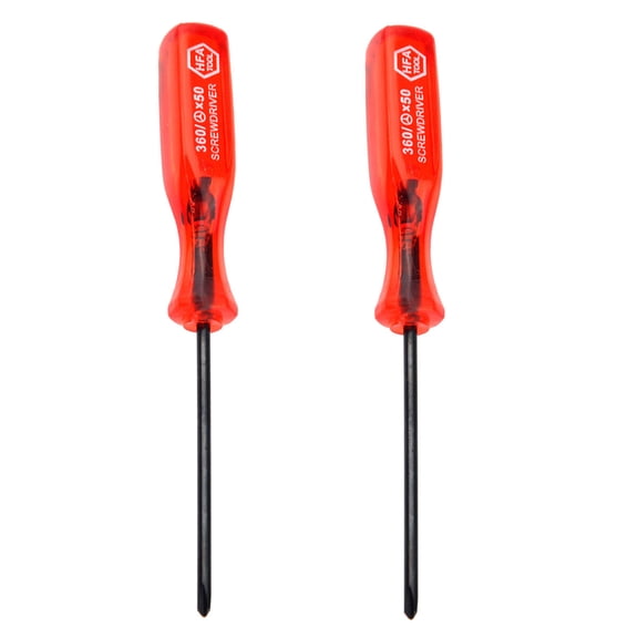 ELAYARD Red Triwing Y-Tip Screwdriver Kit for Portable Gaming Devices 2Pcs