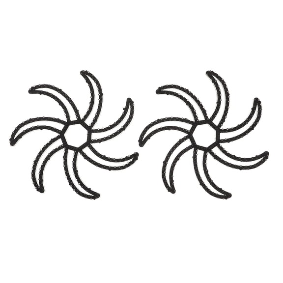 ELAYARD 2-Pack Black Silicone Motorcycle Padding Kit for Bike Accessories, Comfortable Hair