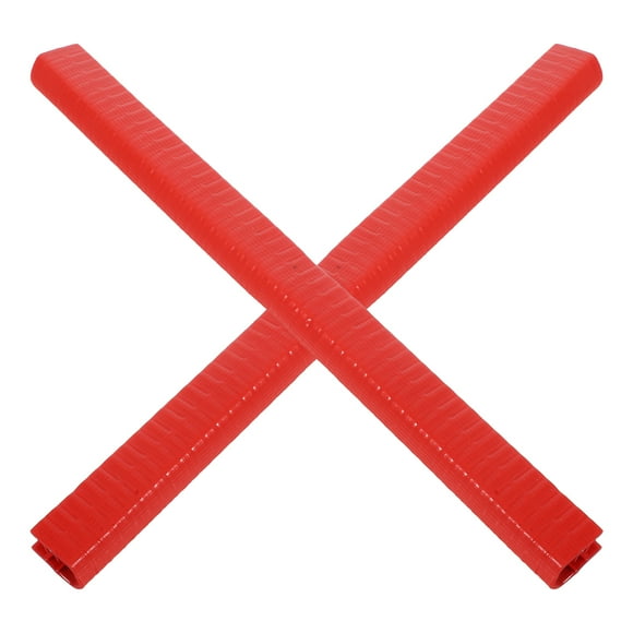 ELAYARD skateboard deck wrap Red PVC 2pcs for Edge Protection and Scratch Resistance