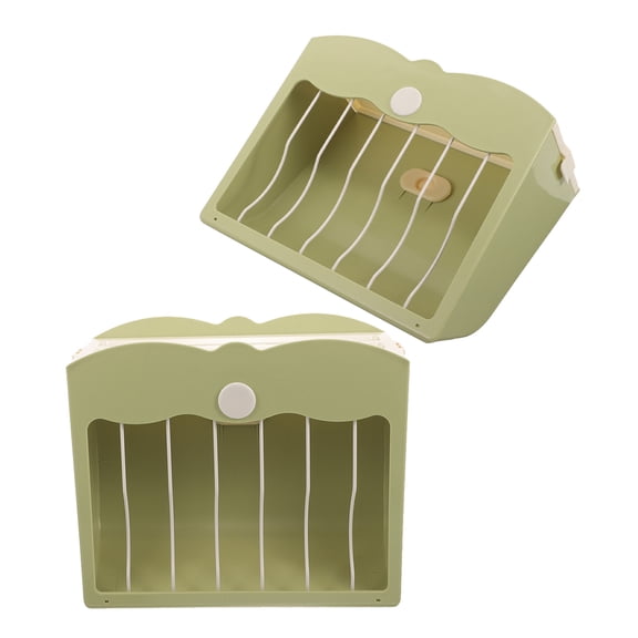 ELAYARD 2Pcs Green Plastic Holder Rack for Guinea Pig Bunny and Small Pet Cage Feeding