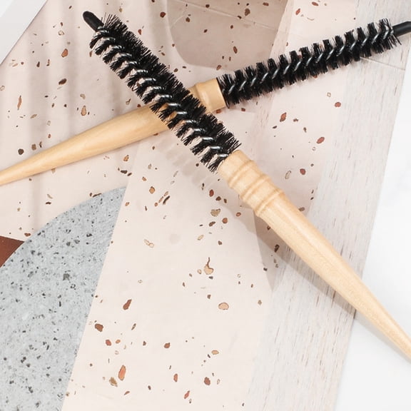 ELAYARD Multi Wooden Roll Hairbrush for Blow Drying and Styling 2Pcs