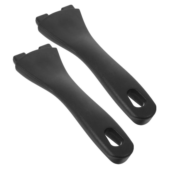 ELAYARD 2-Pack Black Bakelite Pan Handle Replacement with Hanging Hole, Ergonomic Pot Handle for Kettle and Cookware