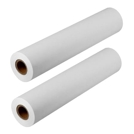ELAYARD 2pcs White Drawing Paper Roll Painting Paper Rolls for Kid Craft Activity and Painting Art Watercolor Paper (30cm x 5m)