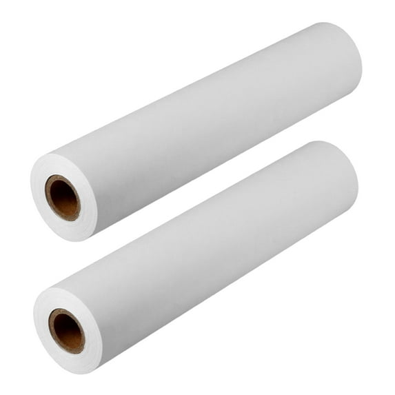 ELAYARD 2pcs White Drawing Paper Roll Painting Paper Rolls for Kid Craft Activity and Painting Art Watercolor Paper (30cm x 5m)