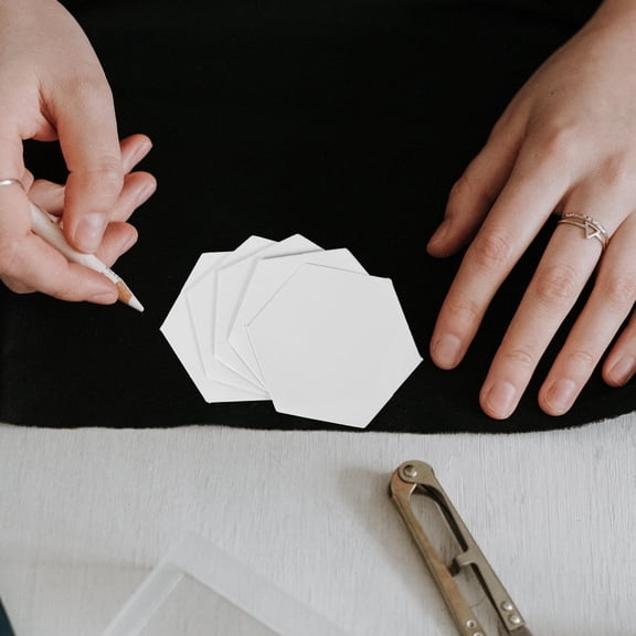 ELAYARD 300Pcs Decorative Craft Paper Patchwork Tool for Crafters Reusable White