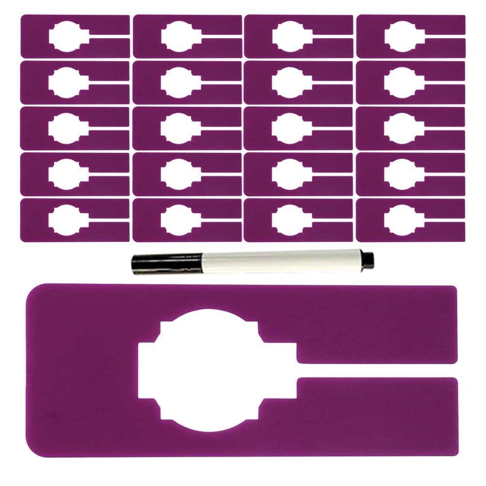 ELAYARD Closet Dividers Organizer 30 Pieces Plastic Adjustable Shelf ...