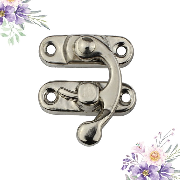 ELAYARD 30Pcs Chest Latch Silver Box Hasp Locking Wooden Box Secure Packaging