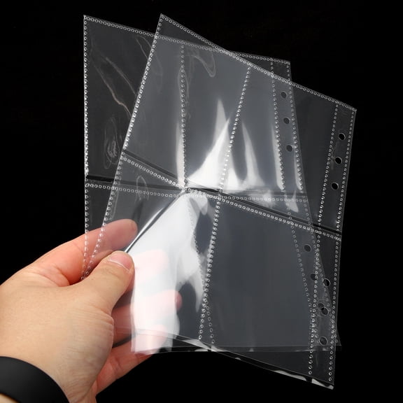 ELAYARD 30Pcs Clear Photo Album Pages Transparent Sleeves for Daily Use Guard Photos and Postcards