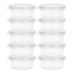 ELAYARD 30Pcs Clear Round Plastic Storage Boxes with Tight Lids Perfect for Jewelry and Crafts