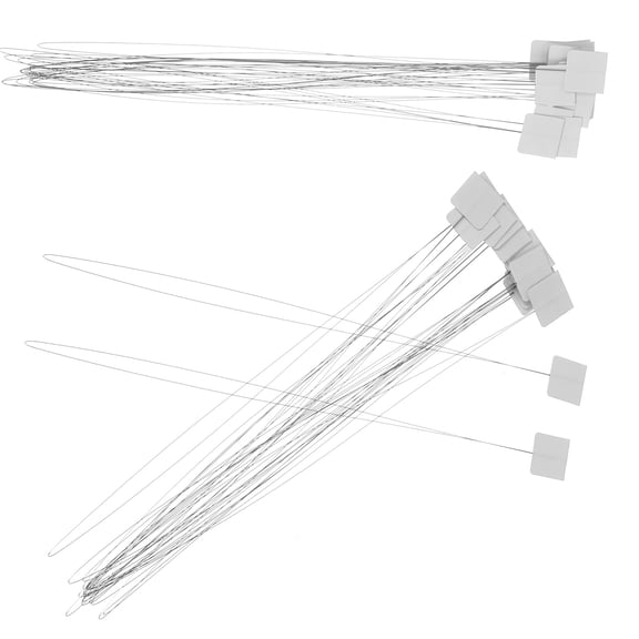 ELAYARD 30Pcs Needle Threaders Set White Thread Puller with Ergonomic Handle for Sewing Use