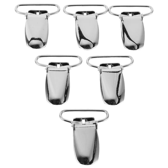 ELAYARD Metal Duckbill Clips for Suspenders and Garters, and Easy to Install, Strong Grip for Clothing Accessories