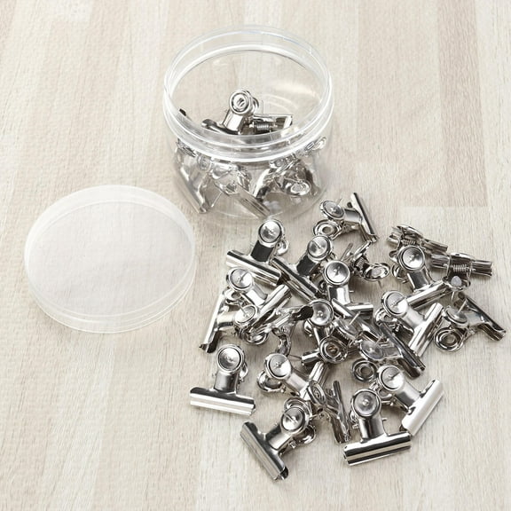 ELAYARD Financial Binder Clips, Firm Hold, Organized Files, Silver, 30Pcs