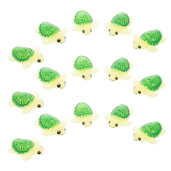 ELAYARD 30pcs Miniature Garden Figurines Sea Turtle Figurine Resin Green Decorative Items Display
