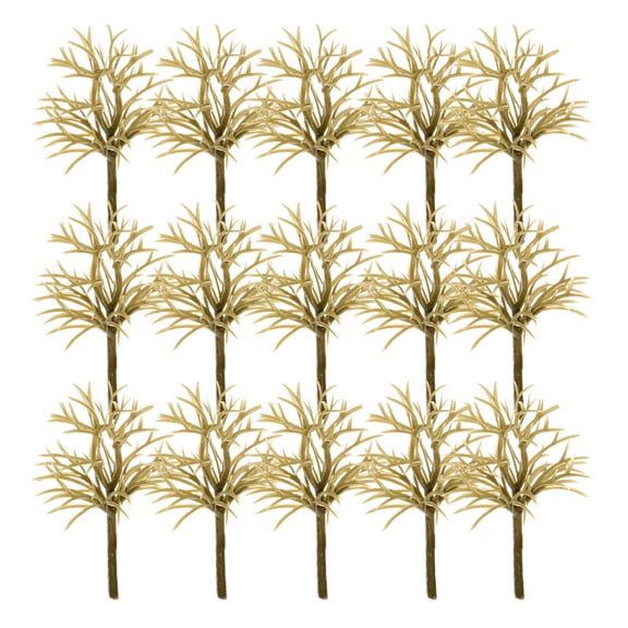 ELAYARD 30Pcs Realistic Brown Plastic Architectural Model Trees for Sand Table Landscape and Diorama