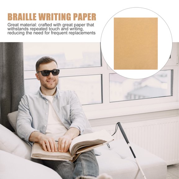 ELAYARD 30pcs Writing Papers For Blind Individuals: Practical Braille Teaching Aids For Office Tasks