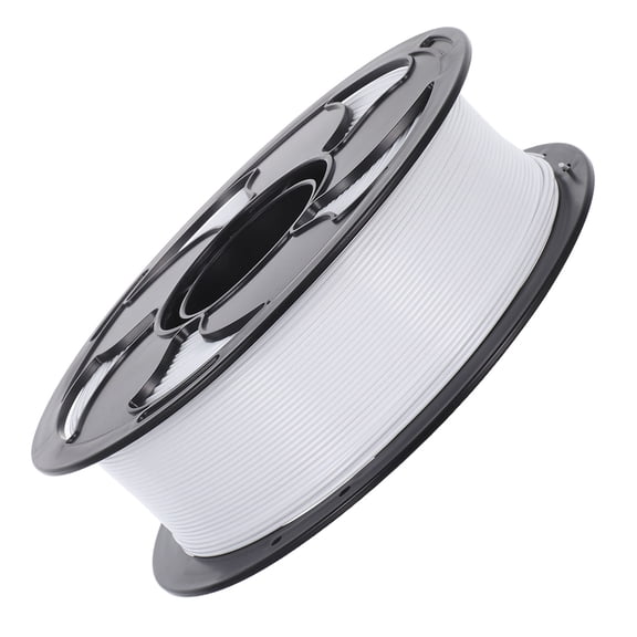 ELAYARD White PETG 3D Printer Filament Spool, Bubble-Free, String-Free for Engineering, Prototyping, Projects and More