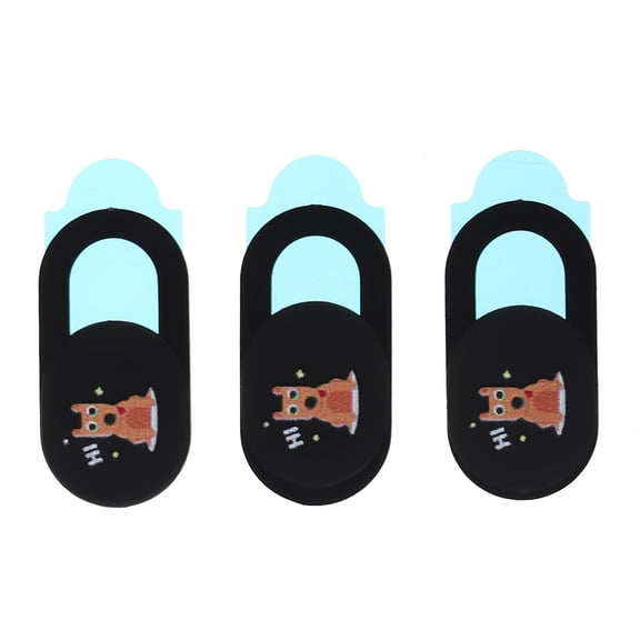 ELAYARD Webcam Slide Cover Black ABS Camera Cover 3PCS Back to School