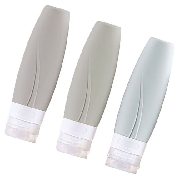 ELAYARD Set of 3 Travel Size Empty Toiletry Bottles for Women, Practical Design for Convenient Travel Use