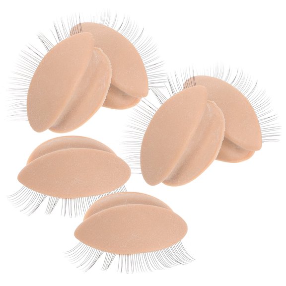 ELAYARD 3 Pairs Practice Eyelids for Eyelash Extensions, Fine Texture, Easy to Use, Multi-Color Training Pads