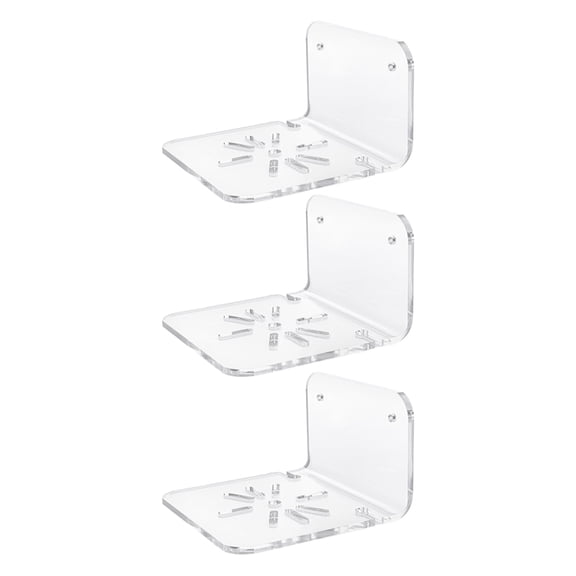 ELAYARD Wall Camera Shelf Small Security Cameras Wall Shelf Acrylic 3Pcs Transparent