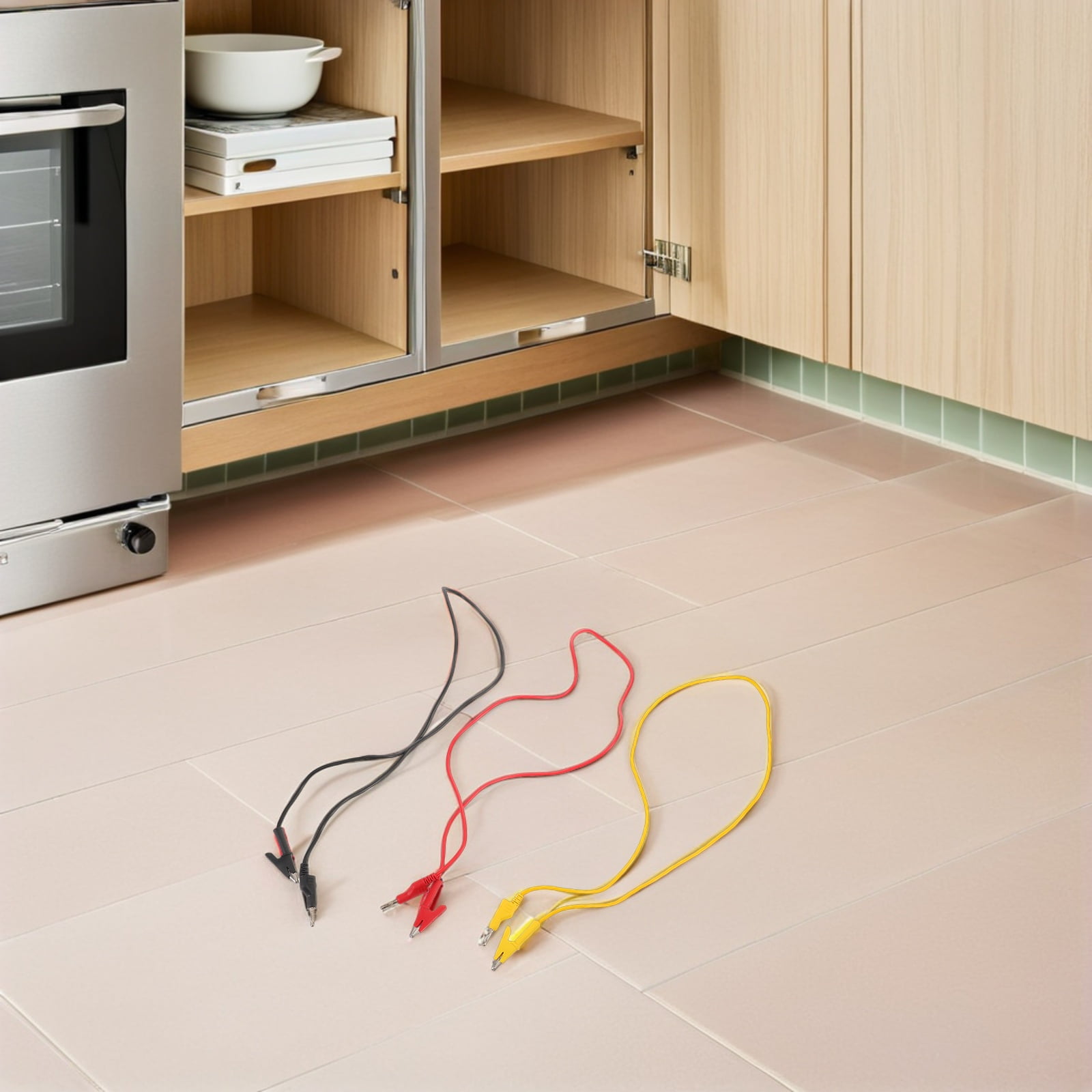 ELAYARD 3Pcs Flexible Jumper Cable Clamps with Banana Plug Test Wire for Stable Circuit Testing