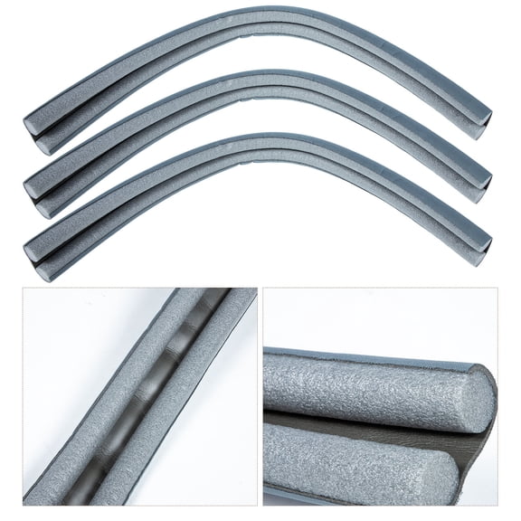 ELAYARD 3-Pack Grey Door Bottom Sealers Windproof Draft Stoppers No Glue Needed for Home Use and