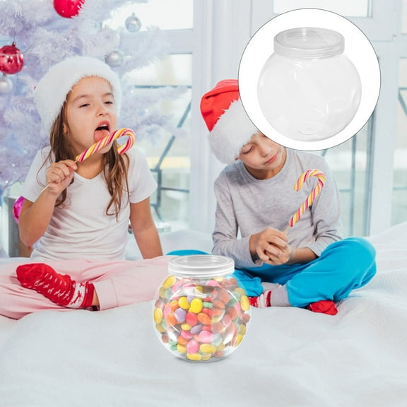 ELAYARD Candy Cookie Jar Clear White Cookie Jars Set 3Pcs