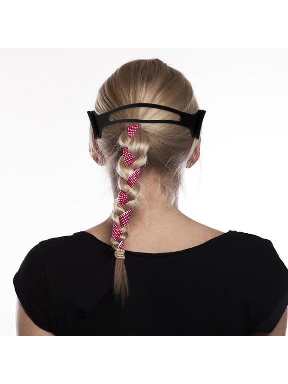 3Pcs Face Mask Lanyard Black Silicone Lightweight and Durable Accessory