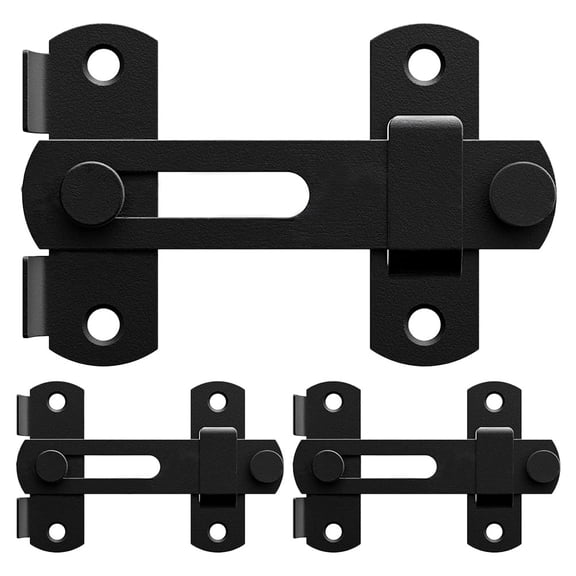 ELAYARD 3-Pack Heavy Duty Sliding Bolt Locks, Easy to Install Security Locks for Home, Office, and Door Safety
