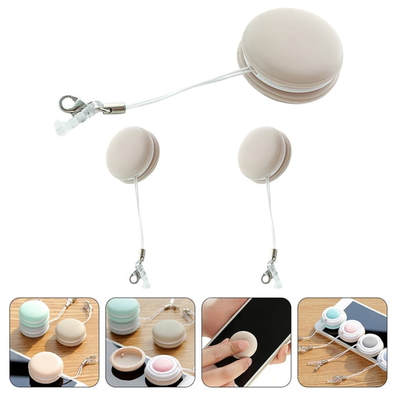 ELAYARD 3Pcs Macaron Screen Cleaner Pink ABS for Dirt Removal Travel Back to School