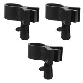 ELAYARD 3-Pack Universal Microphone Clip Stand Holders with Shock Absorbing Design, Accessories for Mics