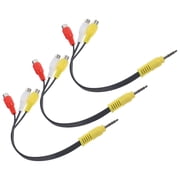 ELAYARD AV Cords with Reusable Connectors, Audio Video Cable for TV, DVD Player, VCR, Stereo and Home Theater Equipment