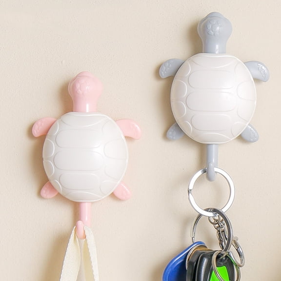 ELAYARD 3pcs Turtle Shaped Decorative Hook ABS Wall Mounted Key Holder