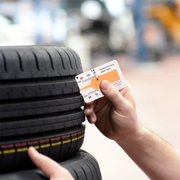 ELAYARD Tire Tread Depth Gauge Orange Plastic for Cars Precise Measurement Easy to Use 3Pcs